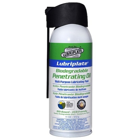 Lubriplate Chain Oil, Biodegradable Type, Chain, Cable, Aerosol Can BIODEGRAD PENET OIL 12OZ ; L0721-063